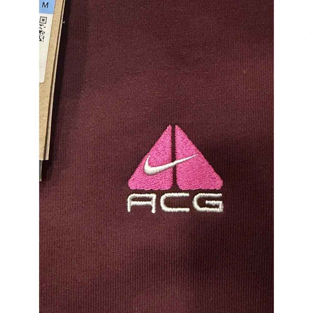 Nike ACG Therma-FIT Fleece Pullover Hoodie Burgundy DH3087-652 Unisex M NWT